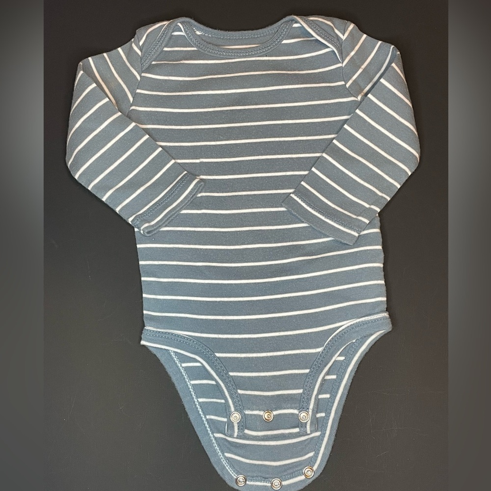 Carter's Navy and White Striped Bodysuit